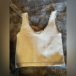 Mint Green Reverse able Cropped Tank Top